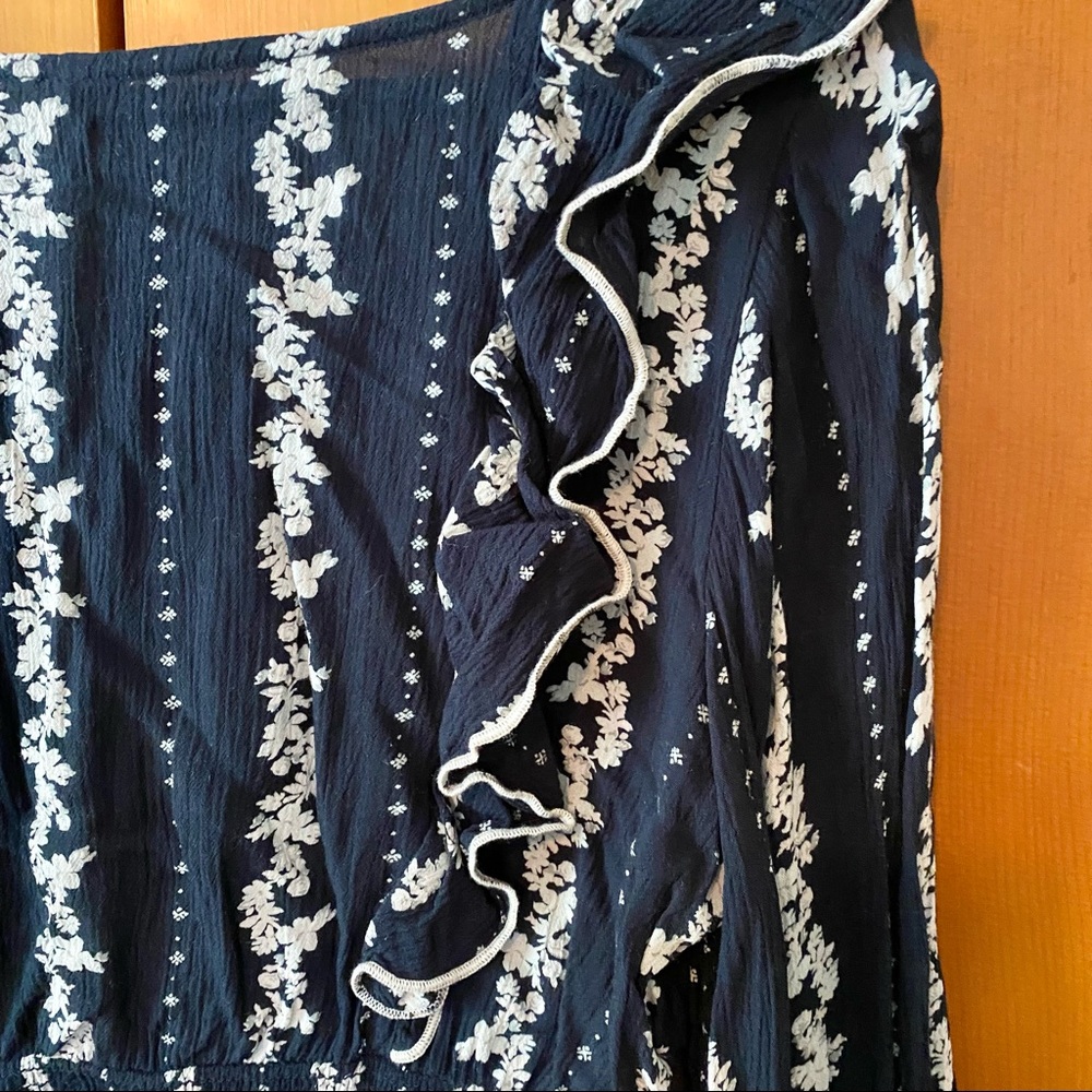 Free People Black and White Long Sleeve Maxi Dress Set Large - Picture 8 of 14